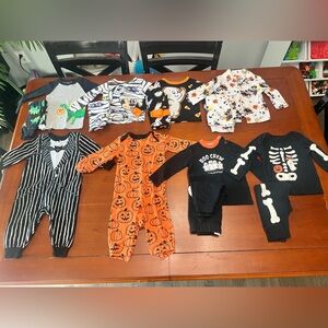Carter's Halloween Kids Matching Sets - Black, Orange, White